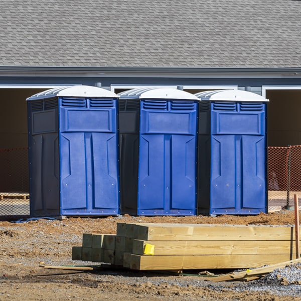 how often are the portable restrooms cleaned and serviced during a rental period in Maryknoll New York